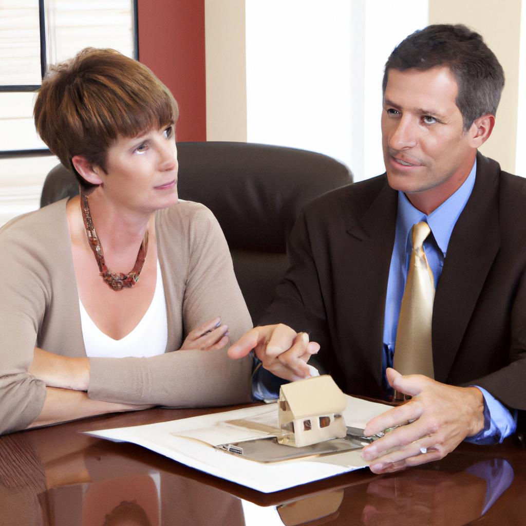 A trusted real estate agent in Tampa engaging in a detailed discussion about property options with a client.